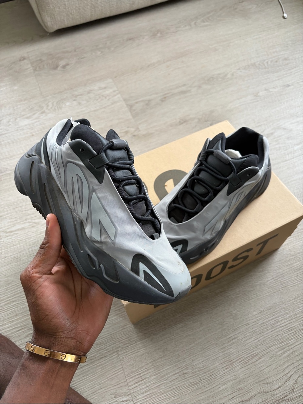 Adidas Yeezy Boost 700 MNVN 'Metallic' sneakers